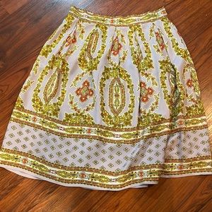 Anthropology Skirt Women Size 12 Patterned